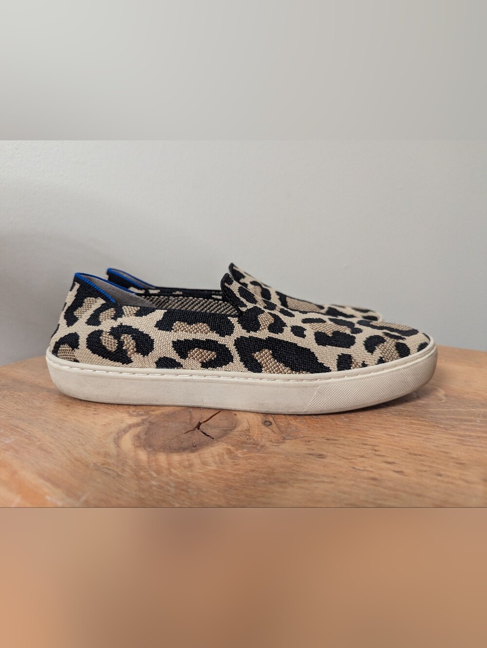 Rothy's The Original Slip-on Sneaker - Desert Cat (Leopard Print) - Picture 3 of 13